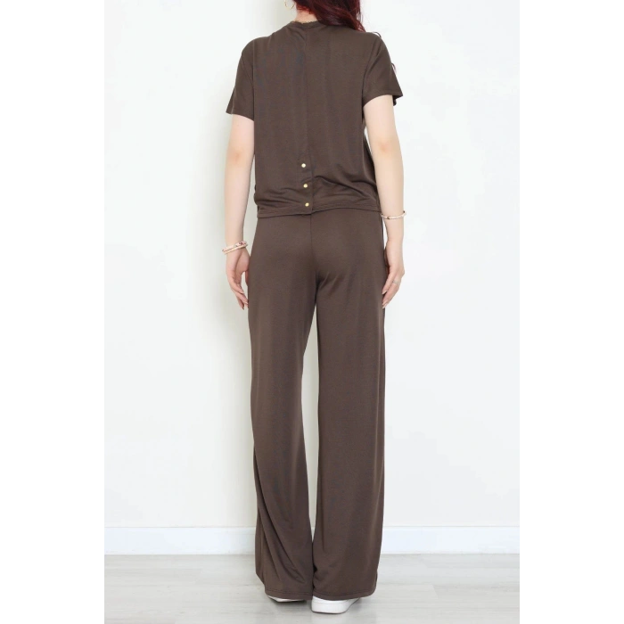 Örme Modal Çıtçıtlı İkili Takım Acıkahve - 52277.1567.