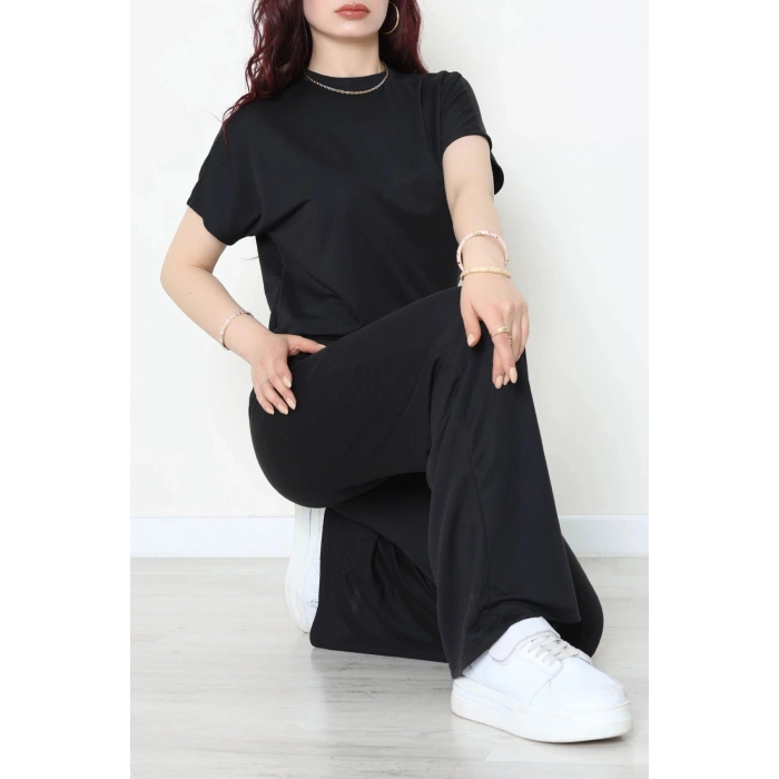 Örme Modal Çıtçıtlı İkili Takım Siyah - 52277.1567.