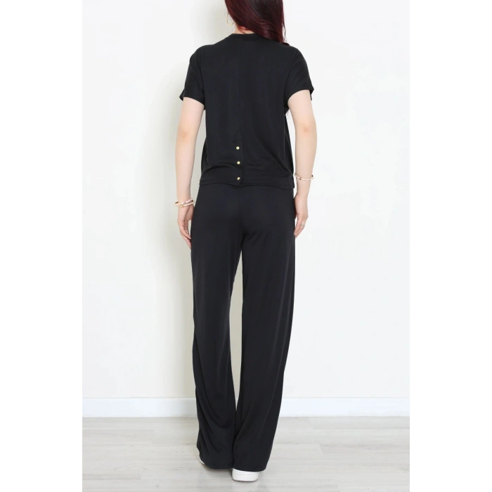 Örme Modal Çıtçıtlı İkili Takım Siyah - 52277.1567.