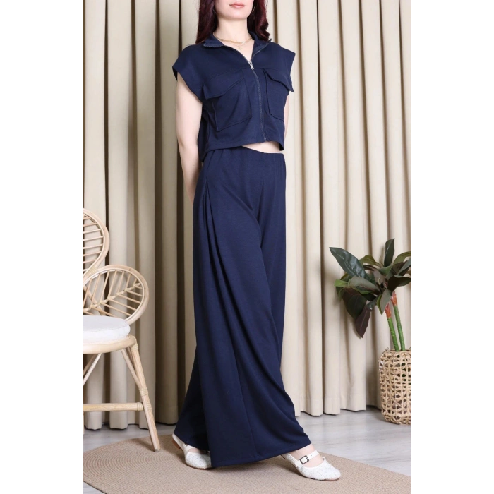 Örme Modal Yelekli Takım Laci - 55132.701.