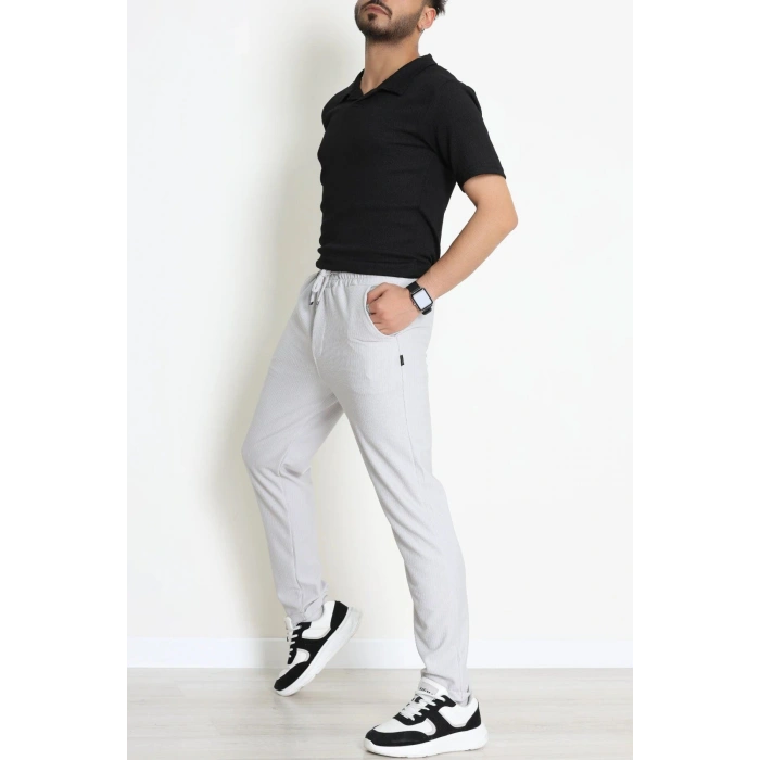 Ottoman Beli Lastikli Erkek Alt  Gri - 70945.1937.