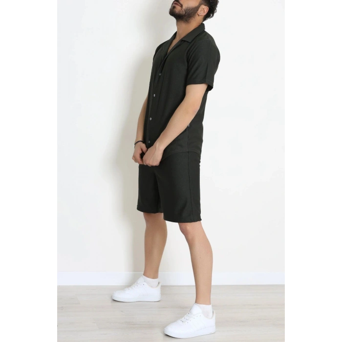 Ottoman Gömlek şort Erkek ikili Takım Koyuhaki - 70942.1937.