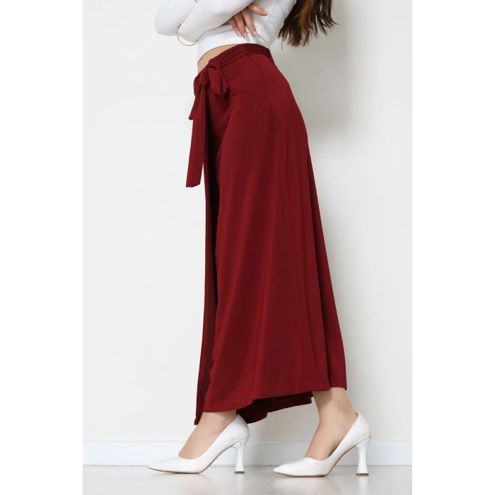 Ottoman Kuşaklı Etek Bordo - 60623.2126.