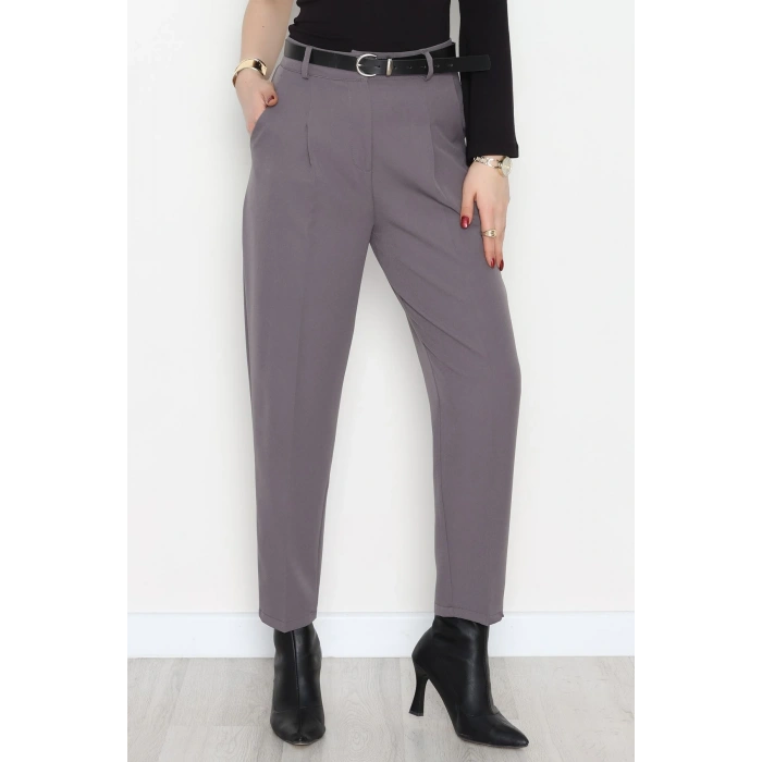 Oval Cep Havuç Pantolon Koyugri - 51219.1779.