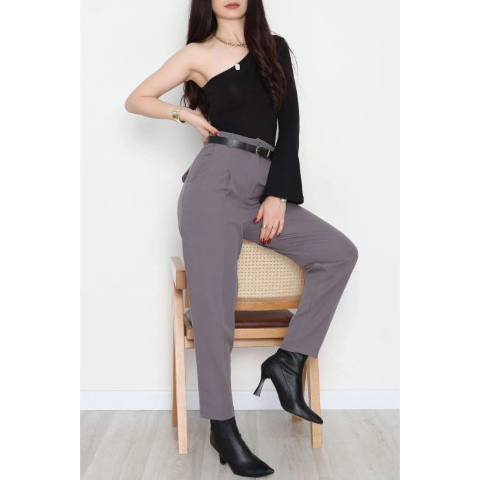 Oval Cep Havuç Pantolon Koyugri - 51219.1779.