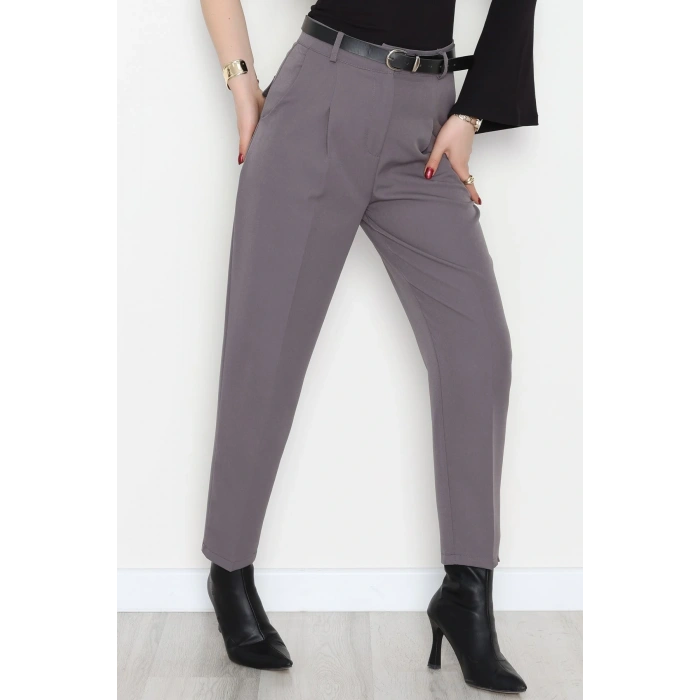 Oval Cep Havuç Pantolon Koyugri - 51219.1779.