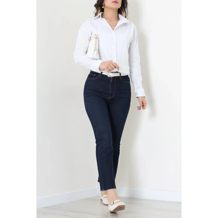 Oversize Gömlek Beyaz - 80847.147.