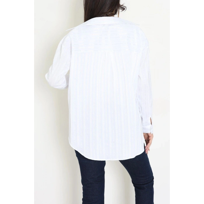 Oversize Gömlek Beyaz - 80847.147.