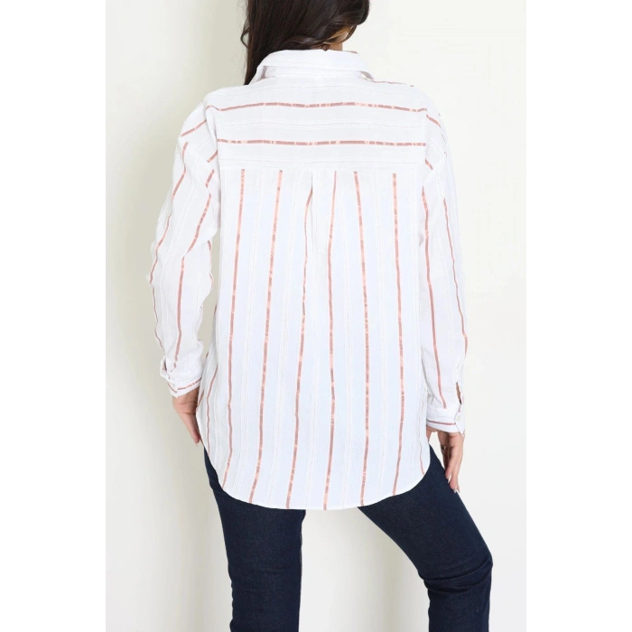 Oversize Gömlek Beyazbakır - 80847.147.