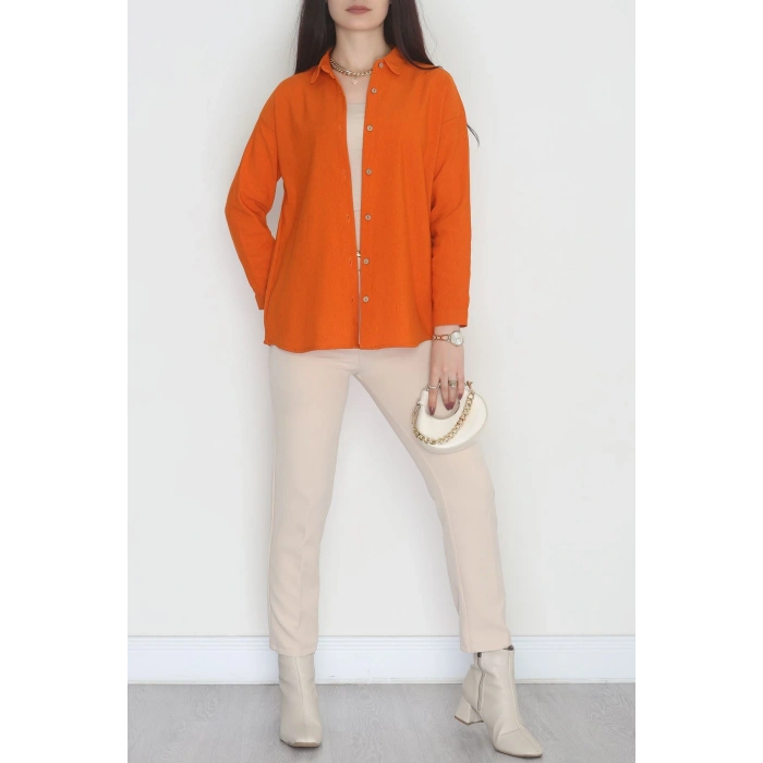 Oversize Gömlek Turuncu2 - 0010.053.