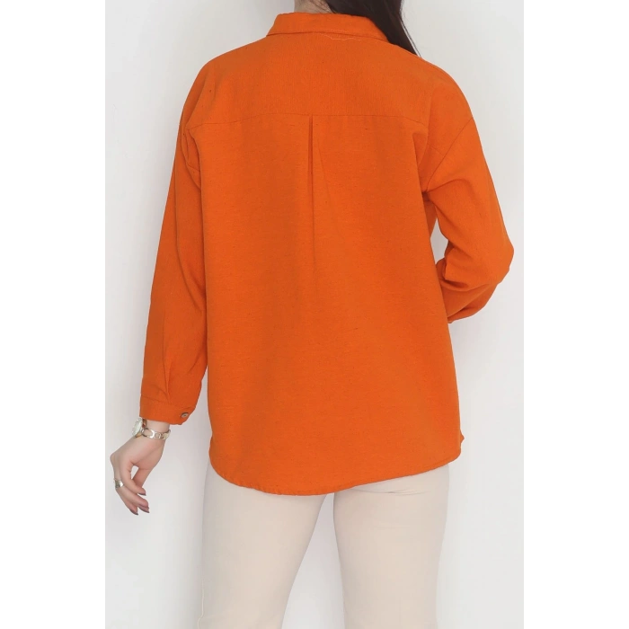 Oversize Gömlek Turuncu2 - 0010.053.