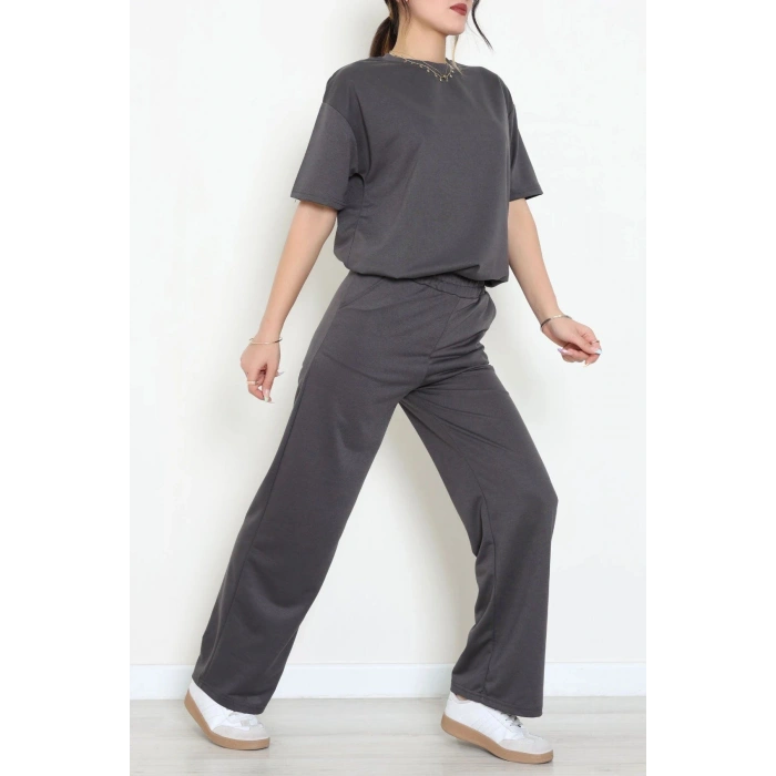 Oversize İki İplik Wortex Takım Antrasit - 80303.1878.