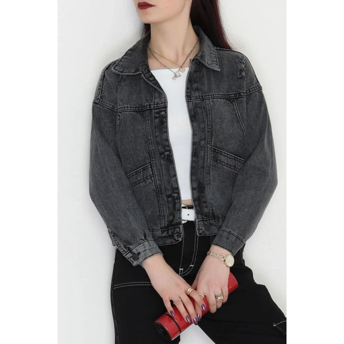 Oversize Kot Ceket Füme - 42675.1836.