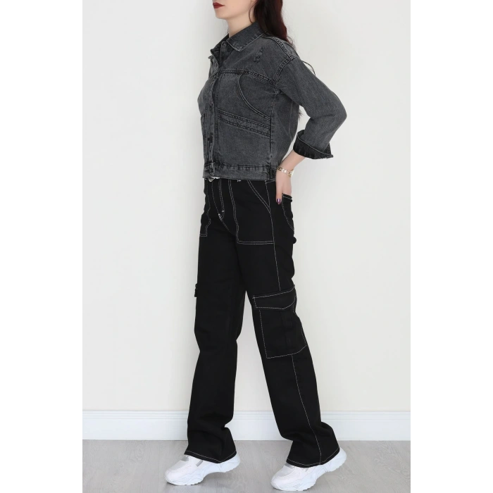 Oversize Kot Ceket Füme - 42675.1836.