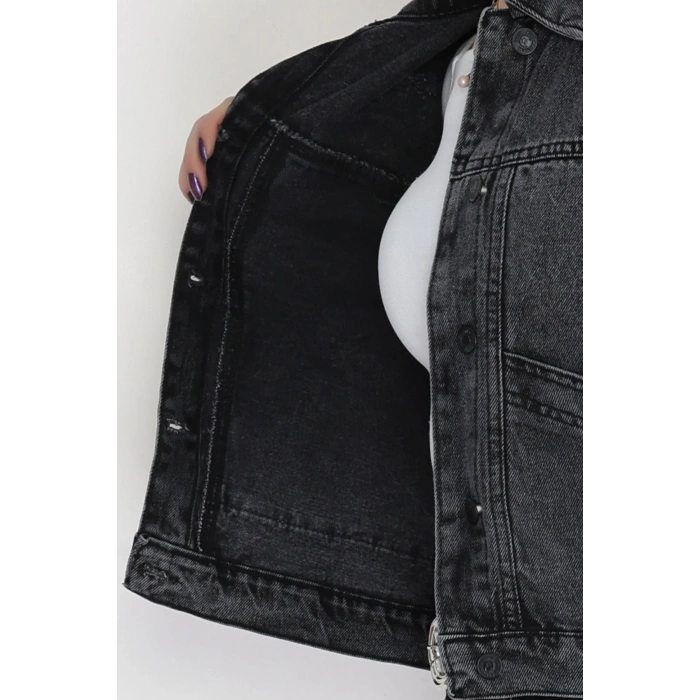 Oversize Kot Ceket Füme - 42675.1836.