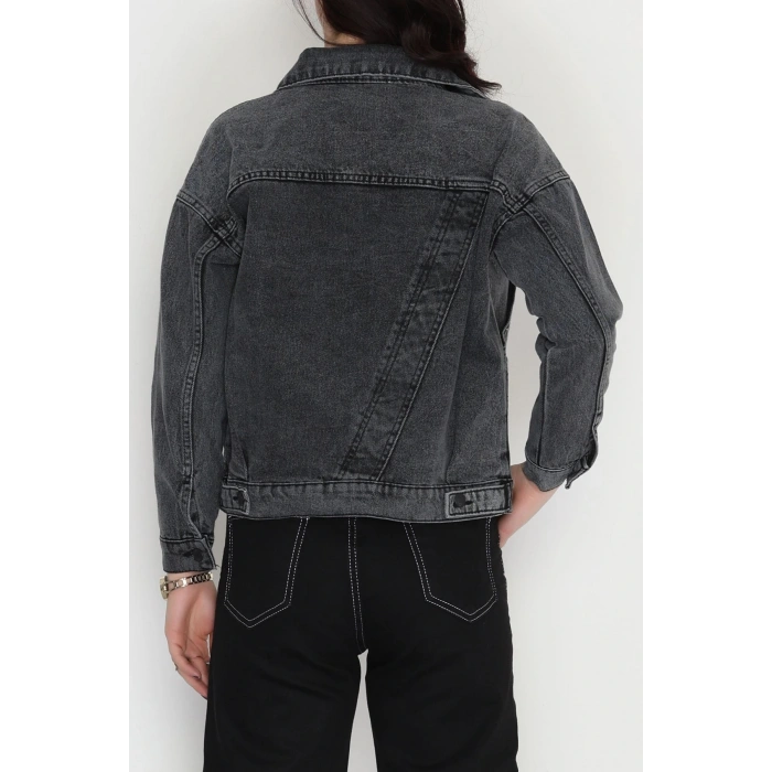 Oversize Kot Ceket Füme - 42675.1836.