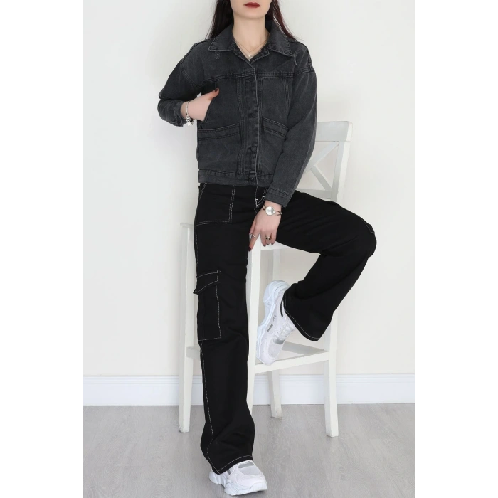 Oversize Kot Ceket Füme1 - 42675.1836.