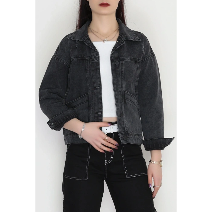 Oversize Kot Ceket Füme1 - 42675.1836.