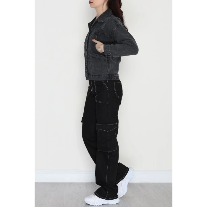 Oversize Kot Ceket Füme1 - 42675.1836.