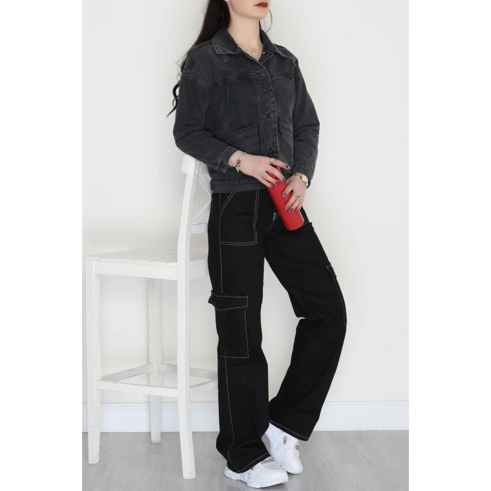 Oversize Kot Ceket Füme1 - 42675.1836.