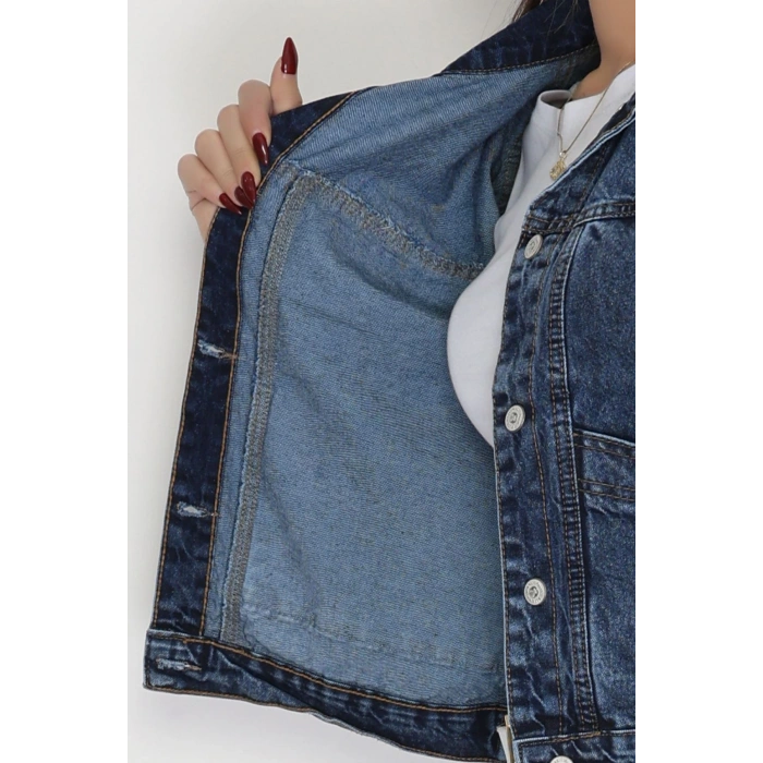 Oversize Kot Ceket Mavi - 42675.1836.