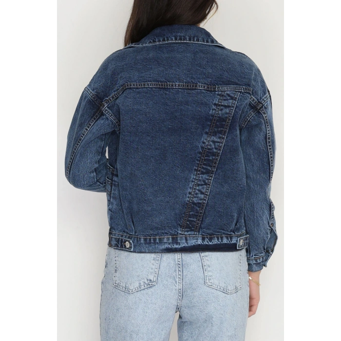 Oversize Kot Ceket Mavi - 42675.1836.