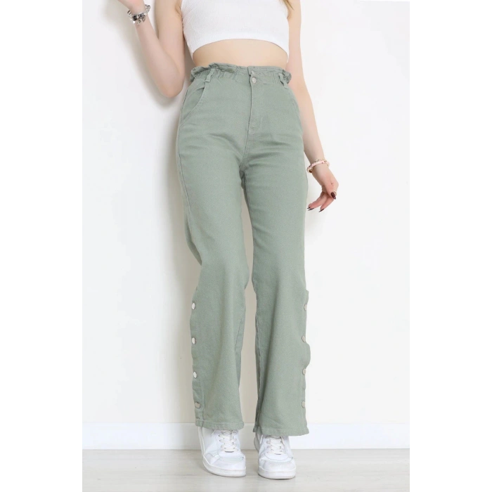 Paça Çıtçıt Kot Pantolon Çağla - 405400.2141.