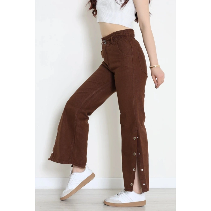Paça Çıtçıt Kot Pantolon Kahve - 405400.2141.