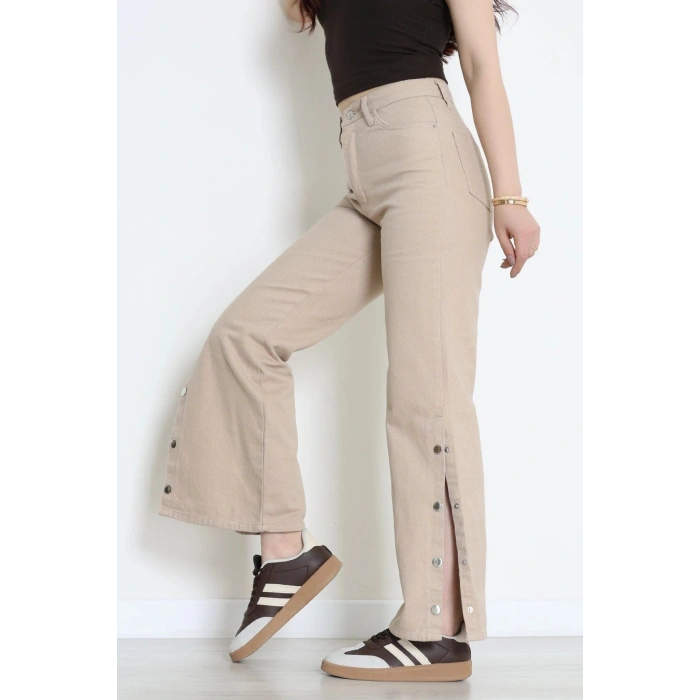 Paça Çıtçıtlı Palazzo Kot Pantolon Kumbeji - 410390.2141.