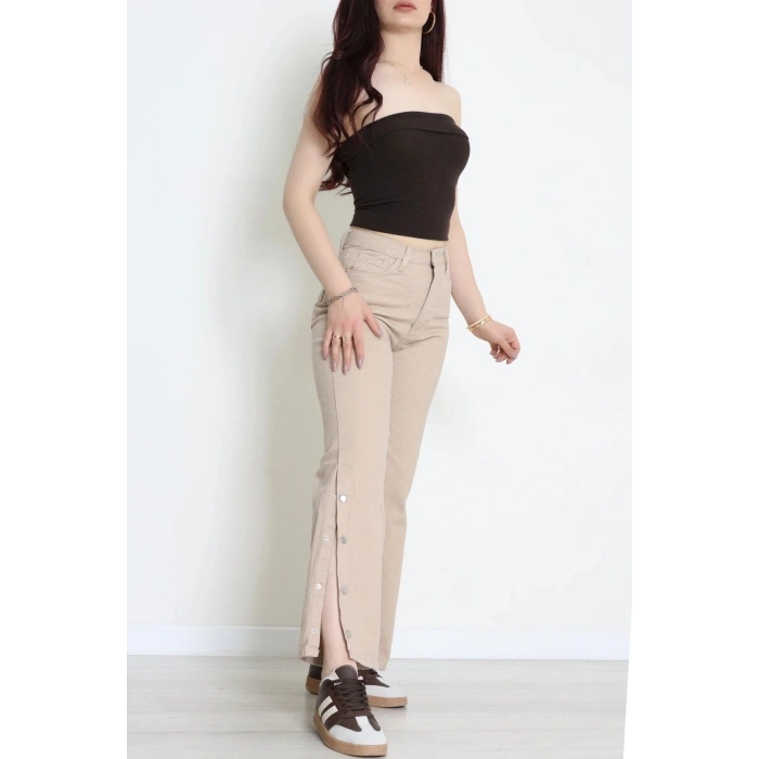 Paça Çıtçıtlı Palazzo Kot Pantolon Kumbeji - 410390.2141.