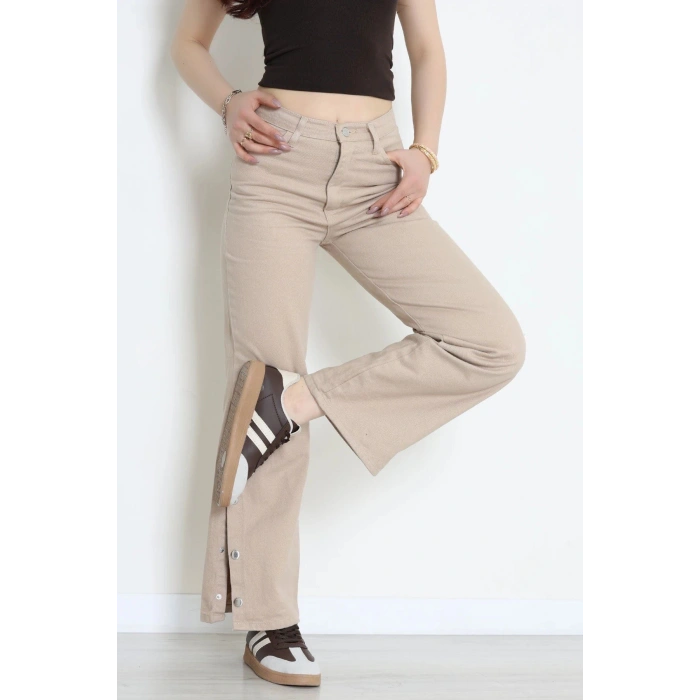 Paça Çıtçıtlı Palazzo Kot Pantolon Kumbeji - 410390.2141.