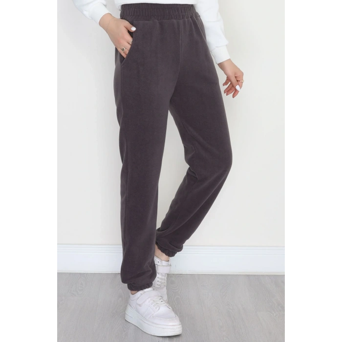 Paça Lastikli Polar Eşofman Altı Füme - 51001.053.