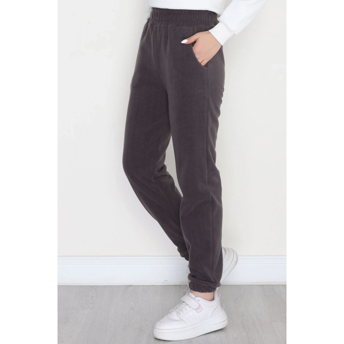 Paça Lastikli Polar Eşofman Altı Füme - 51001.053.