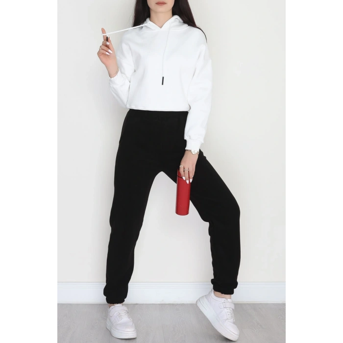 Paça Lastikli Polar Eşofman Altı Siyah - 51001.053.