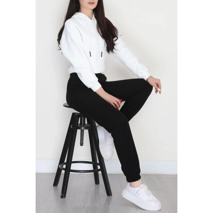 Paça Lastikli Polar Eşofman Altı Siyah - 51001.053.