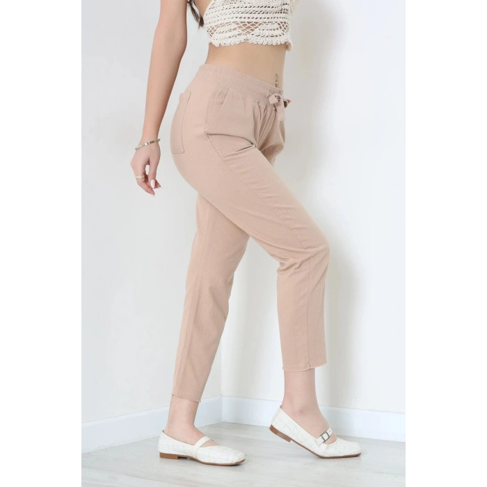 Paça Püsküllü Pantolon Vizon - 2340.1367.