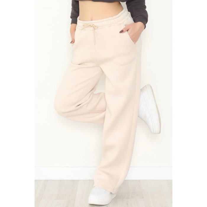 Palazzo 3 İplik Eşofman Altı Bej1 - 6000.1247.