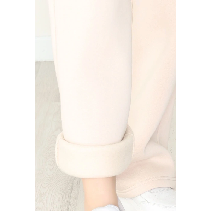 Palazzo 3 İplik Eşofman Altı Bej1 - 6000.1247.