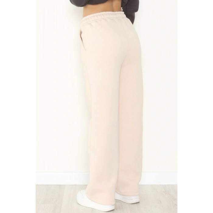 Palazzo 3 İplik Eşofman Altı Bej1 - 6000.1247.