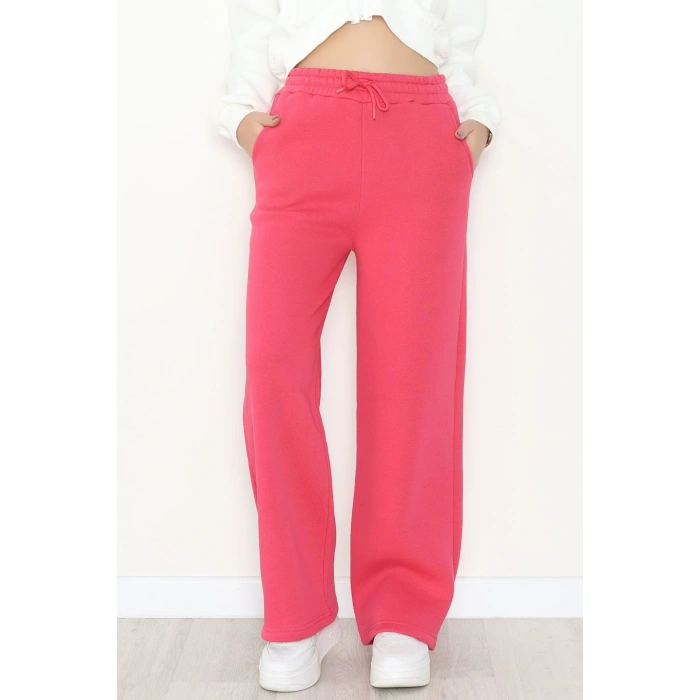 Palazzo 3 İplik Eşofman Altı Fuşya - 6000.1247.