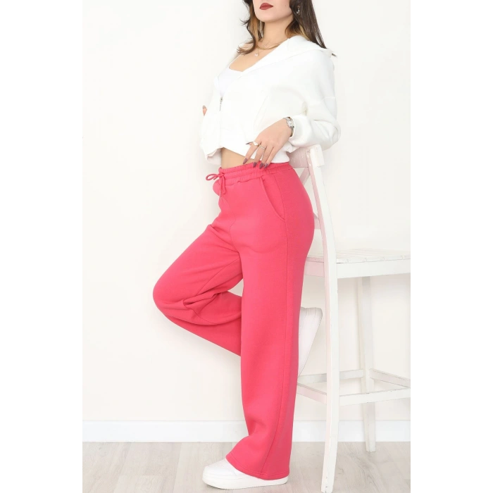 Palazzo 3 İplik Eşofman Altı Fuşya - 6000.1247.