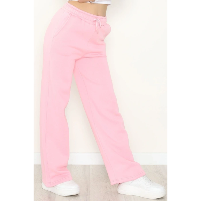 Palazzo 3 İplik Eşofman Altı Pembe - 6000.1247.