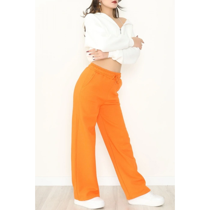 Palazzo 3 İplik Eşofman Altı Turuncu - 6000.1247.