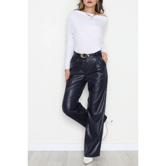 Palazzo Deri Pantolon Lacivert - 51208.1779.