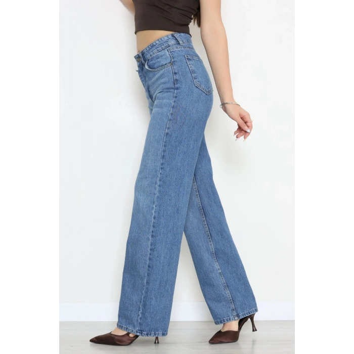 Palazzo Kot Pantolon Açıkmavi - 31904.1566.