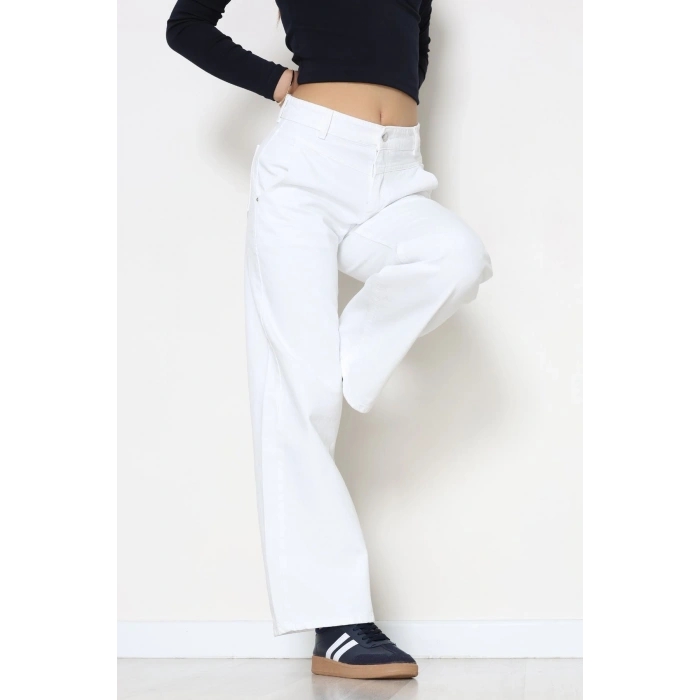 Palazzo Kot Pantolon Beyaz - 31847.2121.