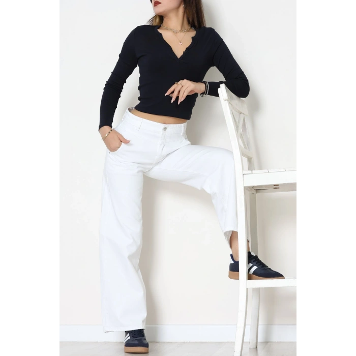 Palazzo Kot Pantolon Beyaz - 31847.2121.