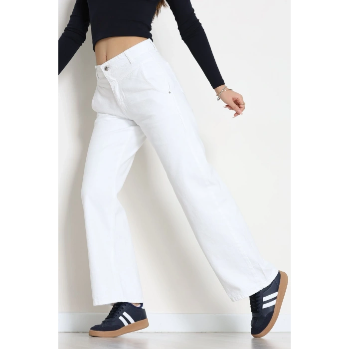 Palazzo Kot Pantolon Beyaz - 31847.2121.