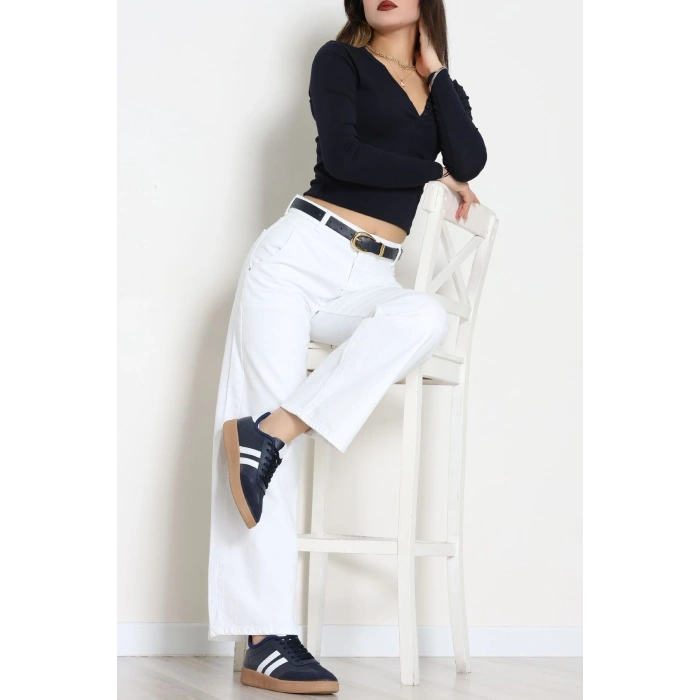 Palazzo Kot Pantolon Beyaz - 31847.2121.