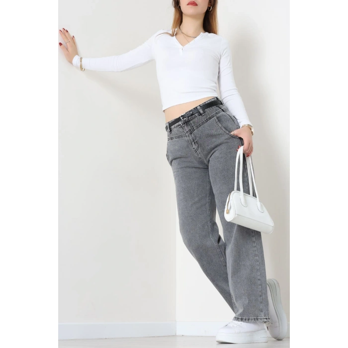 Palazzo Kot Pantolon Gri - 31847.2121.